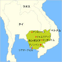 カンボジアの地図